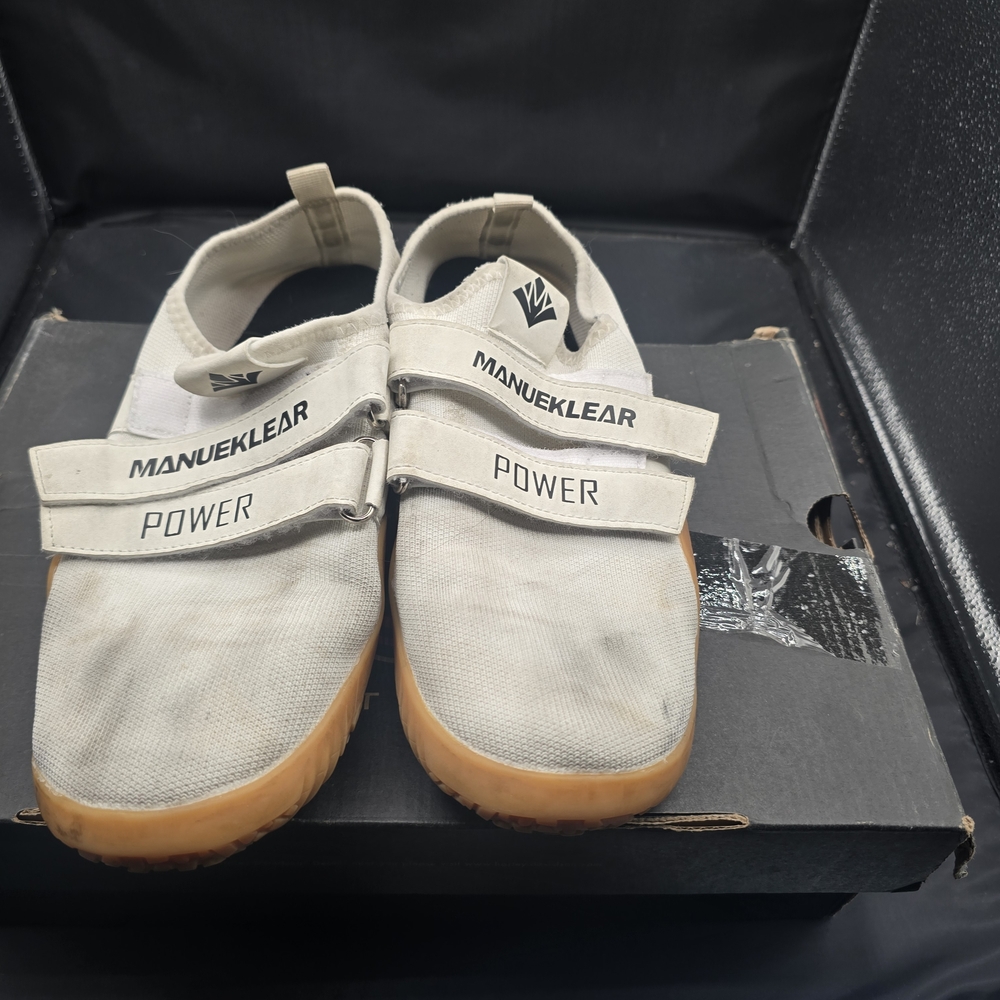 Power Athletic Shoes - White‎ and Tan